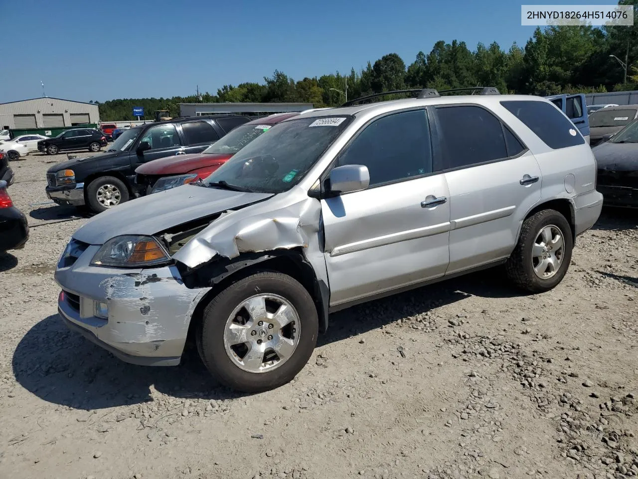 2004 Acura Mdx VIN: 2HNYD18264H514076 Lot: 72566694