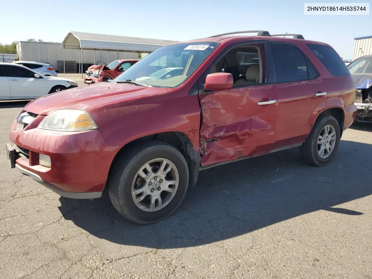 2004 Acura Mdx Touring VIN: 2HNYD18614H535744 Lot: 73004074