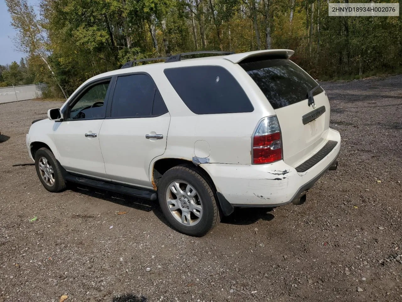 2004 Acura Mdx Touring VIN: 2HNYD18934H002076 Lot: 75594984