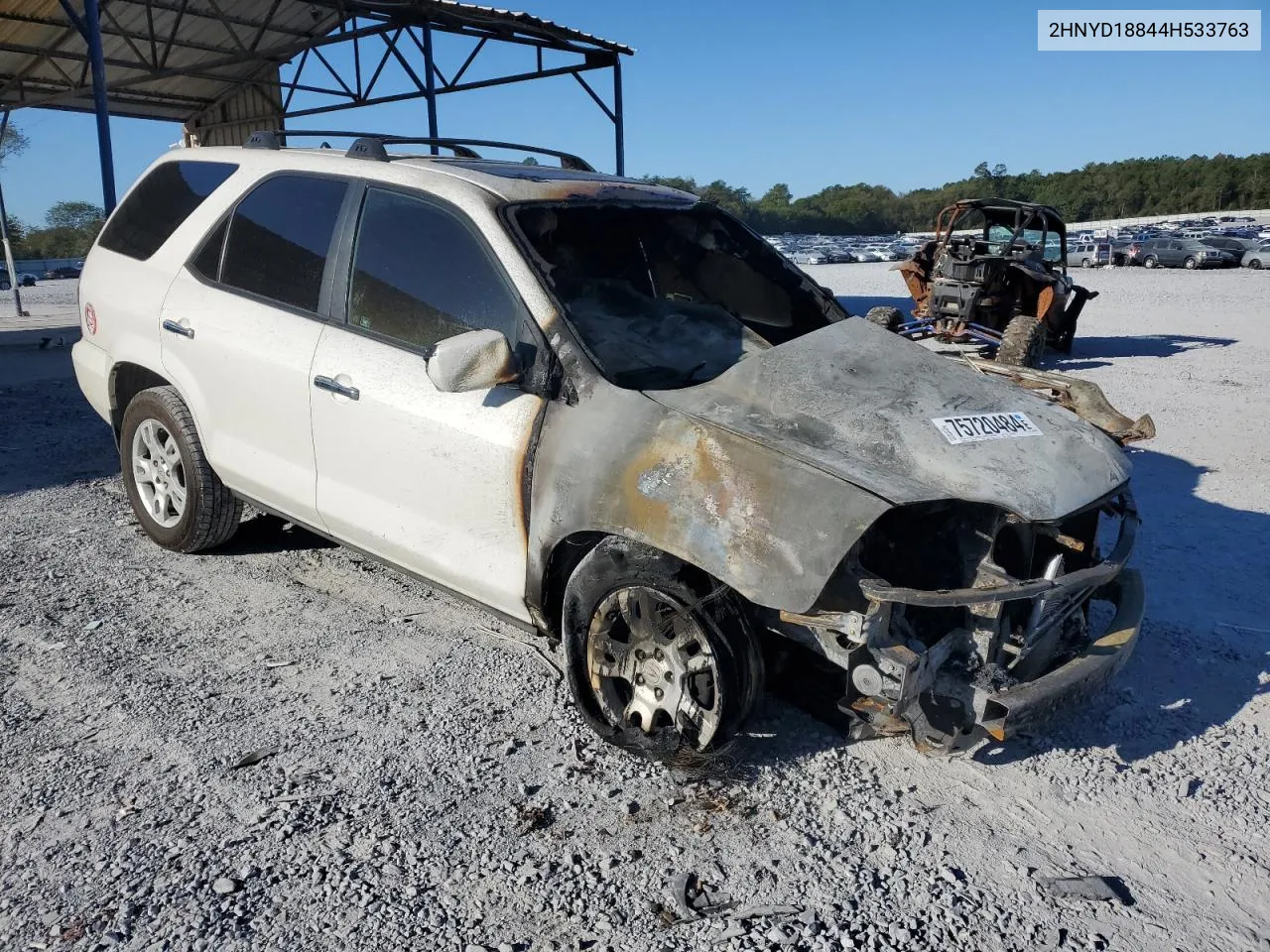 2004 Acura Mdx Touring VIN: 2HNYD18844H533763 Lot: 75720484