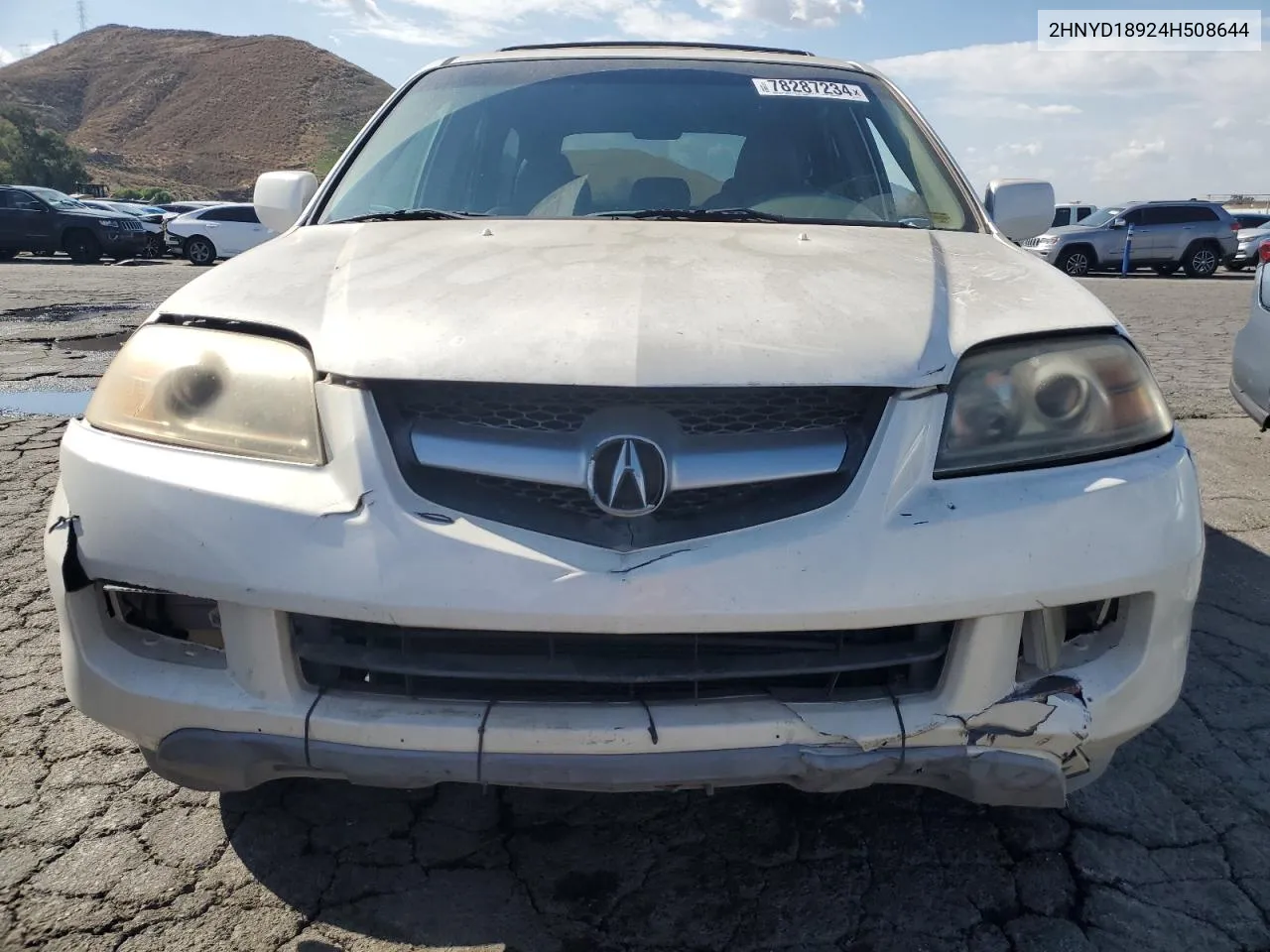 2004 Acura Mdx Touring VIN: 2HNYD18924H508644 Lot: 78287234