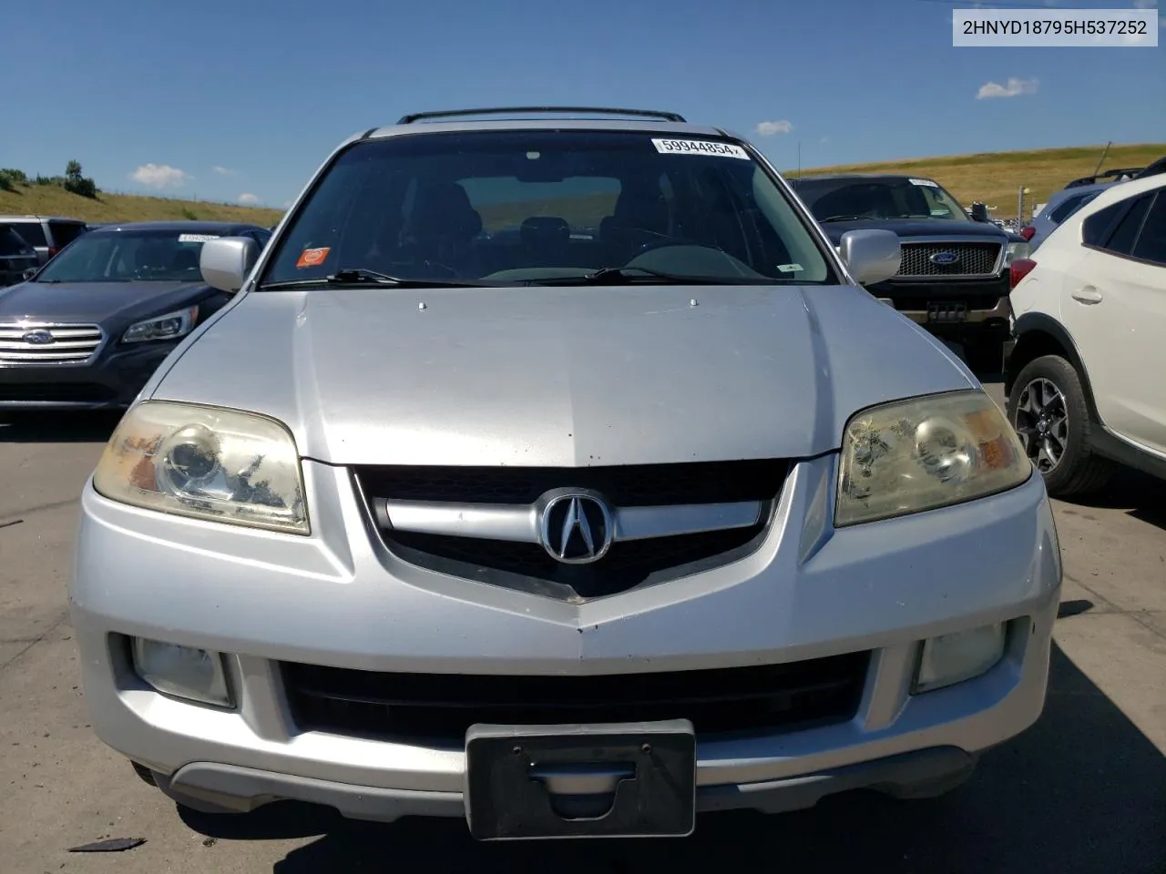 2005 Acura Mdx Touring VIN: 2HNYD18795H537252 Lot: 59944854