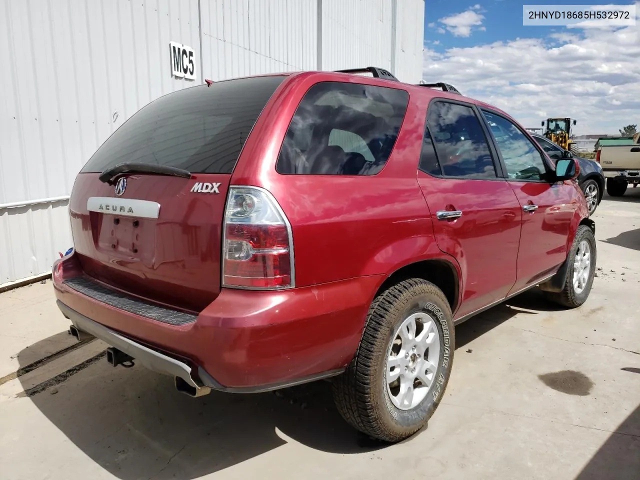 2005 Acura Mdx Touring VIN: 2HNYD18685H532972 Lot: 63291314