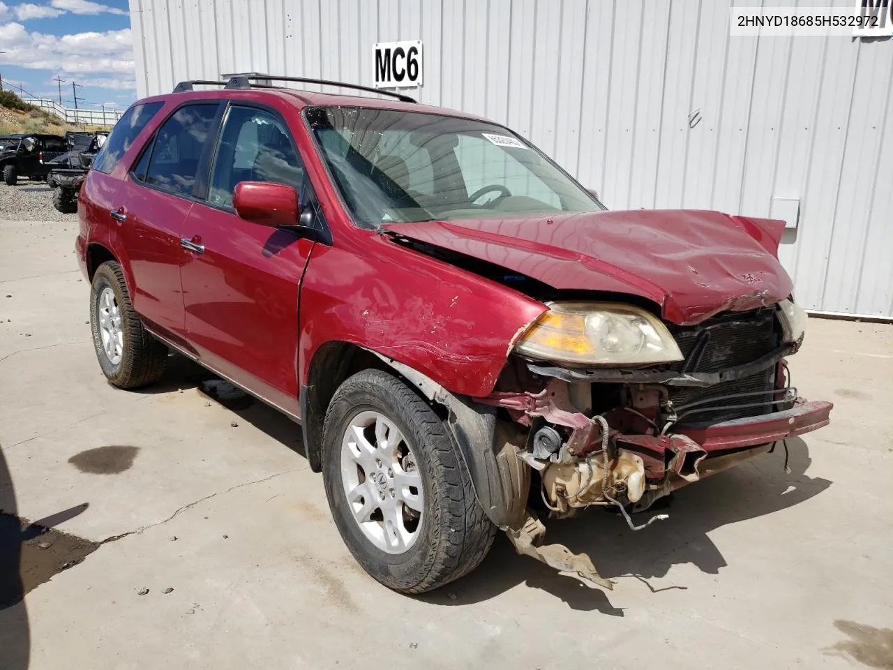 2005 Acura Mdx Touring VIN: 2HNYD18685H532972 Lot: 63291314