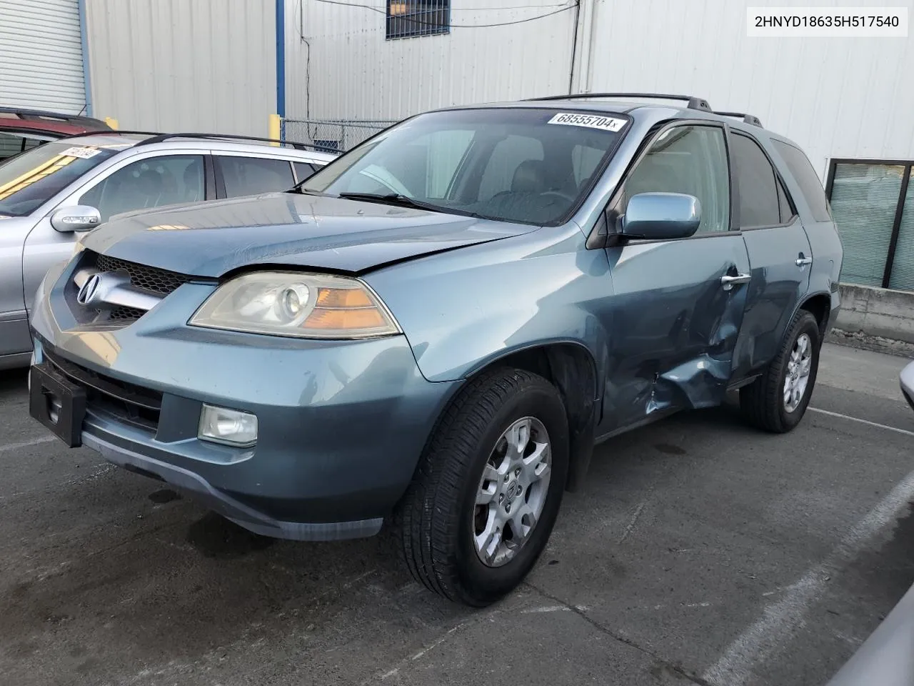 2005 Acura Mdx Touring VIN: 2HNYD18635H517540 Lot: 68555704