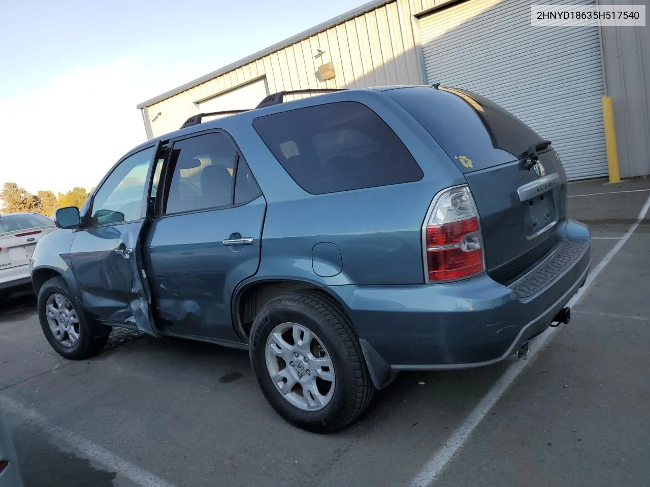 2005 Acura Mdx Touring VIN: 2HNYD18635H517540 Lot: 68555704