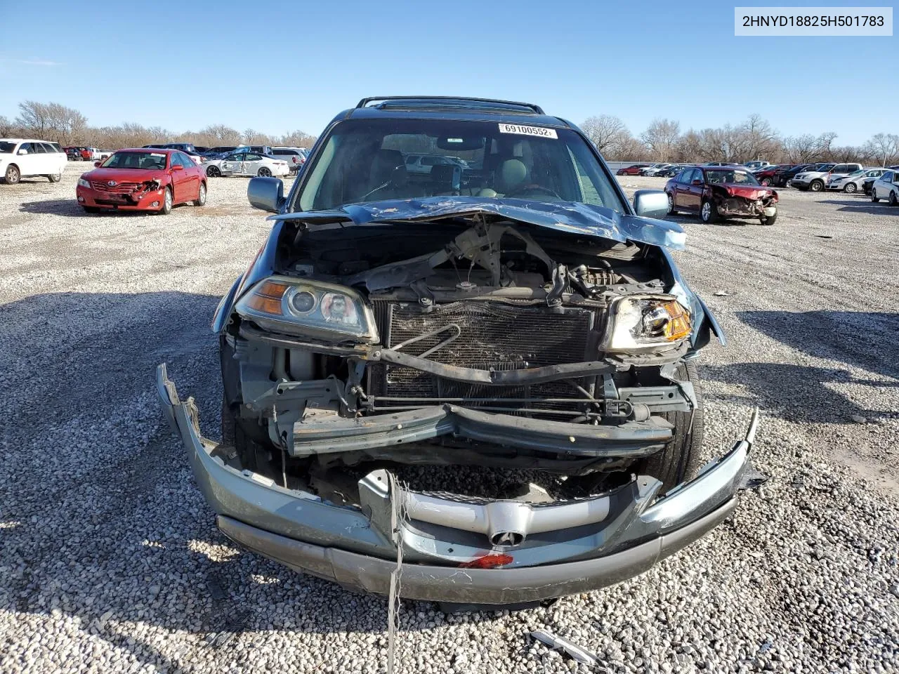 2005 Acura Mdx Touring VIN: 2HNYD18825H501783 Lot: 69100552