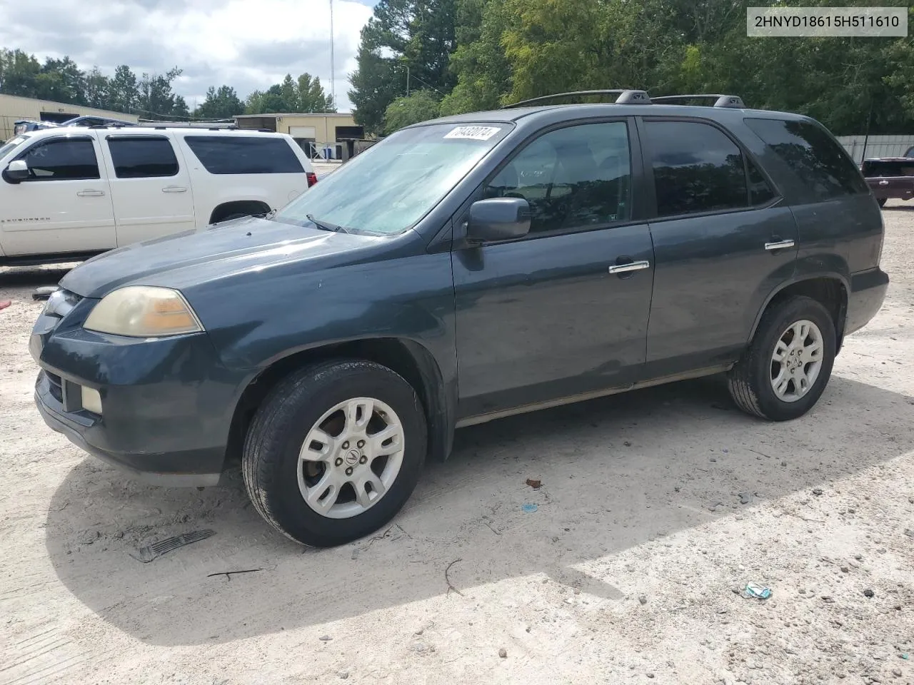 2005 Acura Mdx Touring VIN: 2HNYD18615H511610 Lot: 70432074