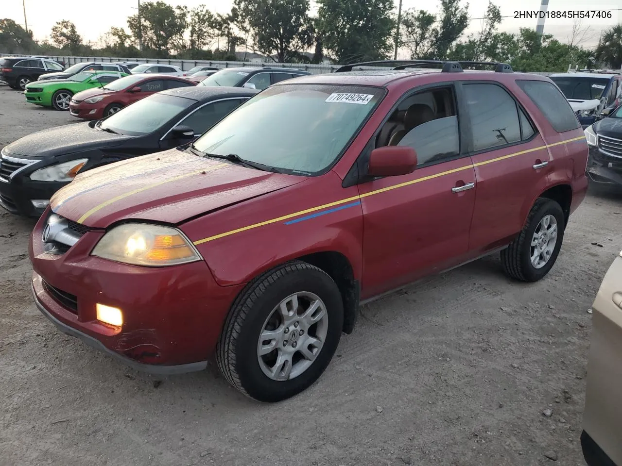 2005 Acura Mdx Touring VIN: 2HNYD18845H547406 Lot: 70749264