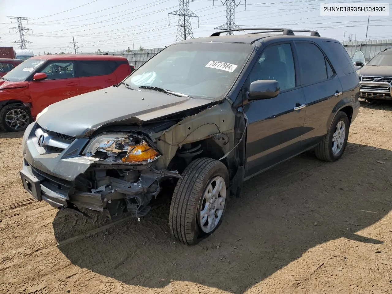 2005 Acura Mdx Touring VIN: 2HNYD18935H504930 Lot: 70777984