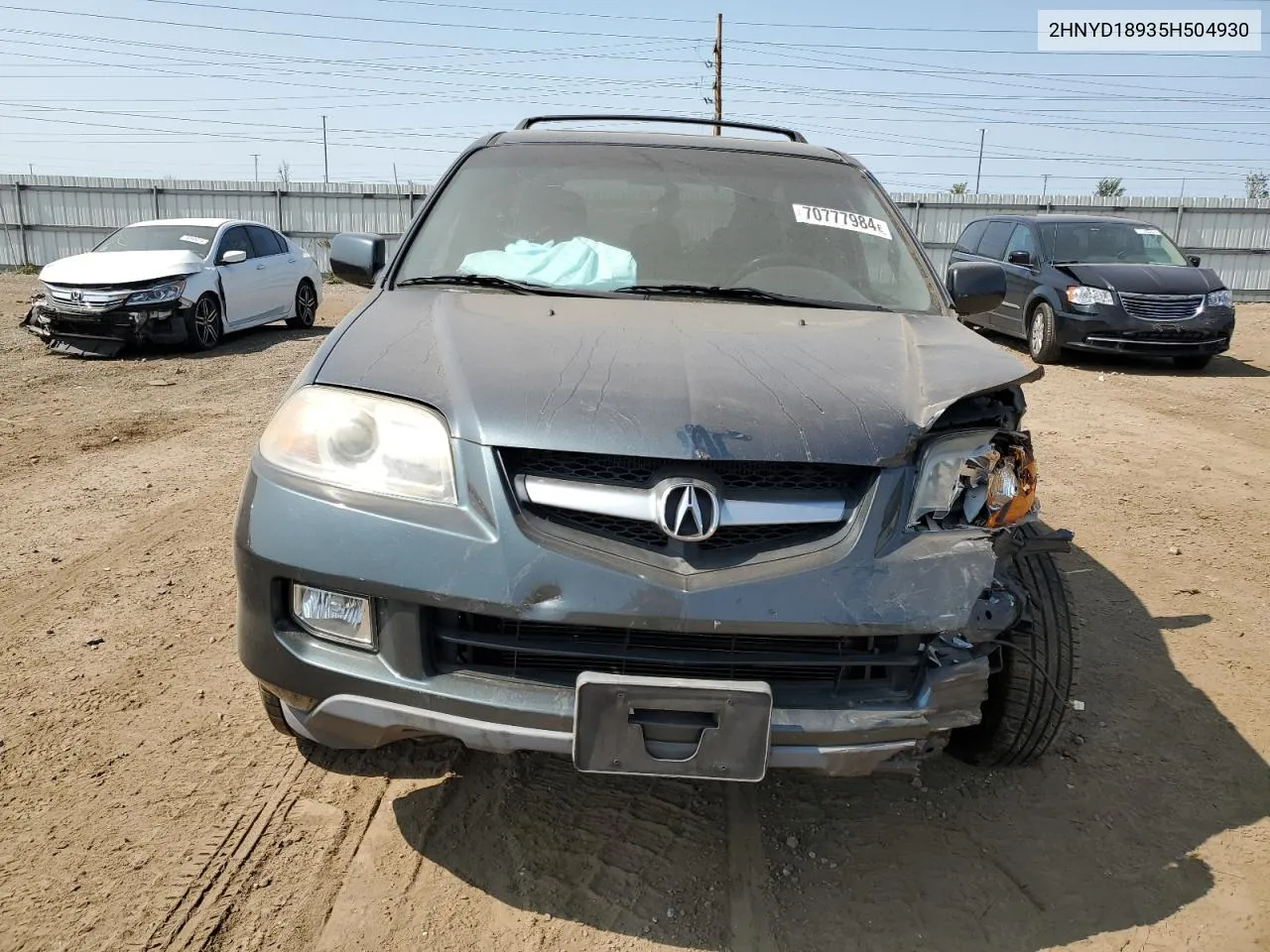 2005 Acura Mdx Touring VIN: 2HNYD18935H504930 Lot: 70777984