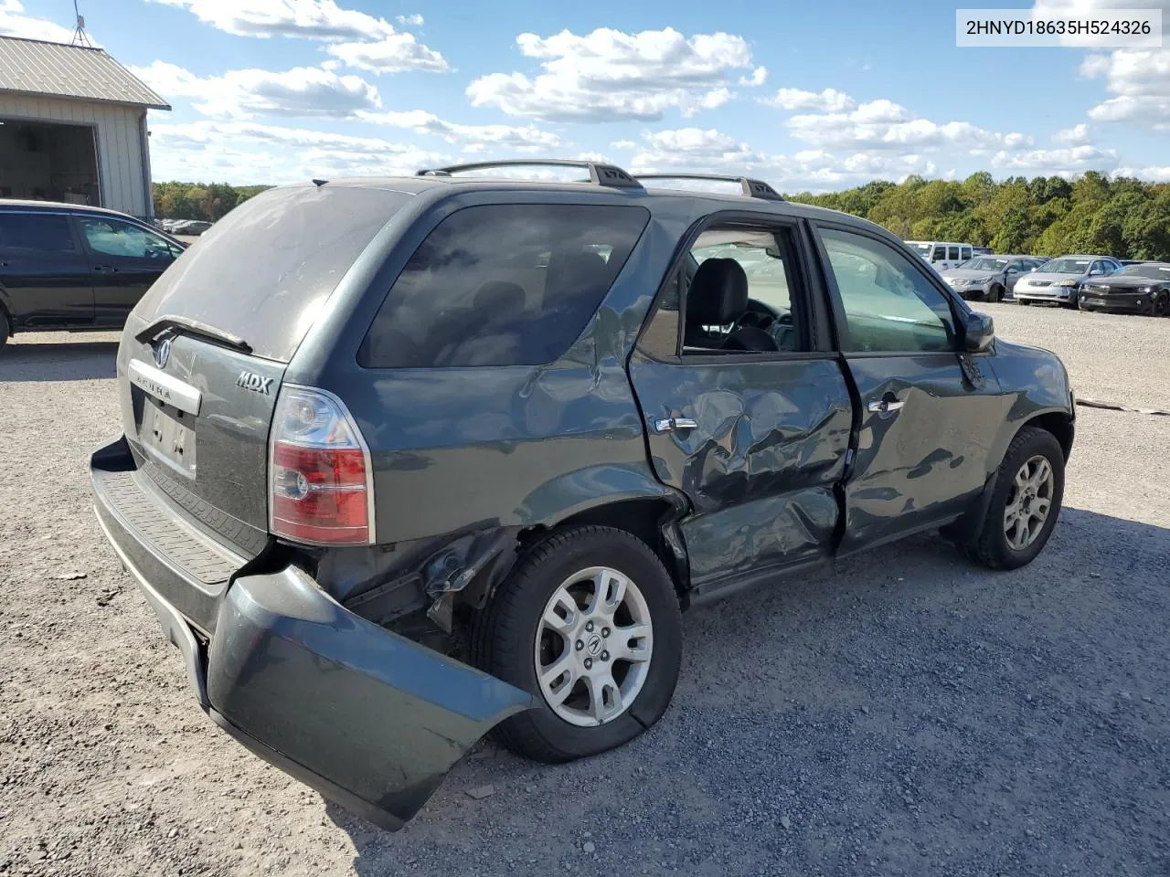 2005 Acura Mdx Touring VIN: 2HNYD18635H524326 Lot: 75273314