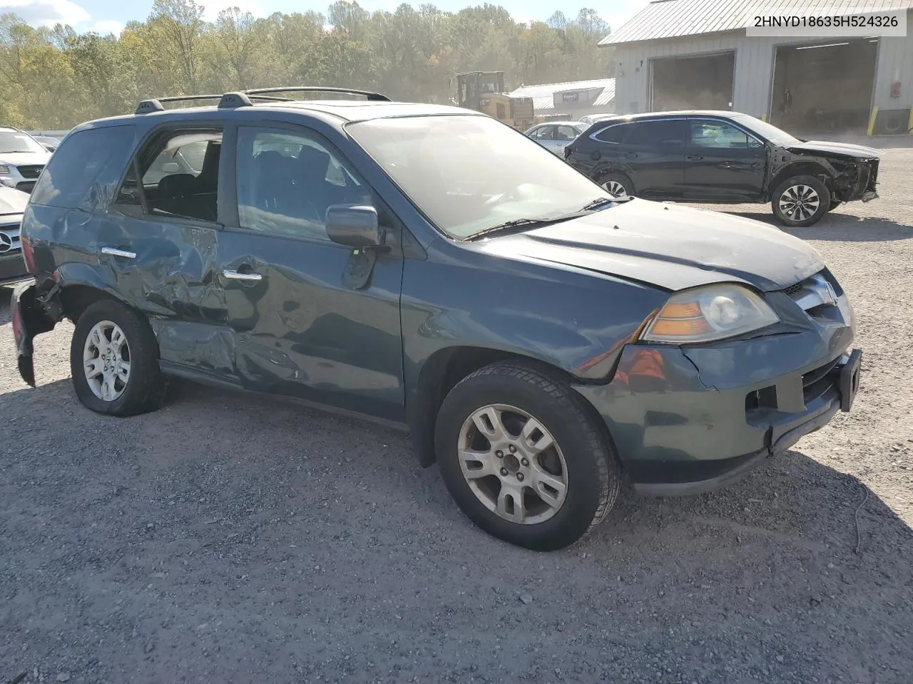 2005 Acura Mdx Touring VIN: 2HNYD18635H524326 Lot: 75273314