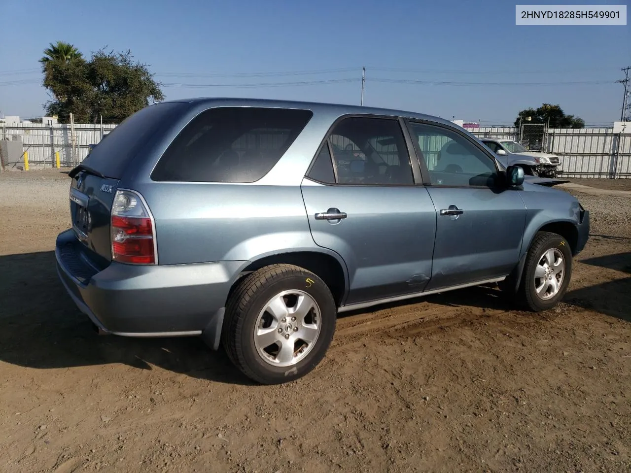 2005 Acura Mdx VIN: 2HNYD18285H549901 Lot: 75368154