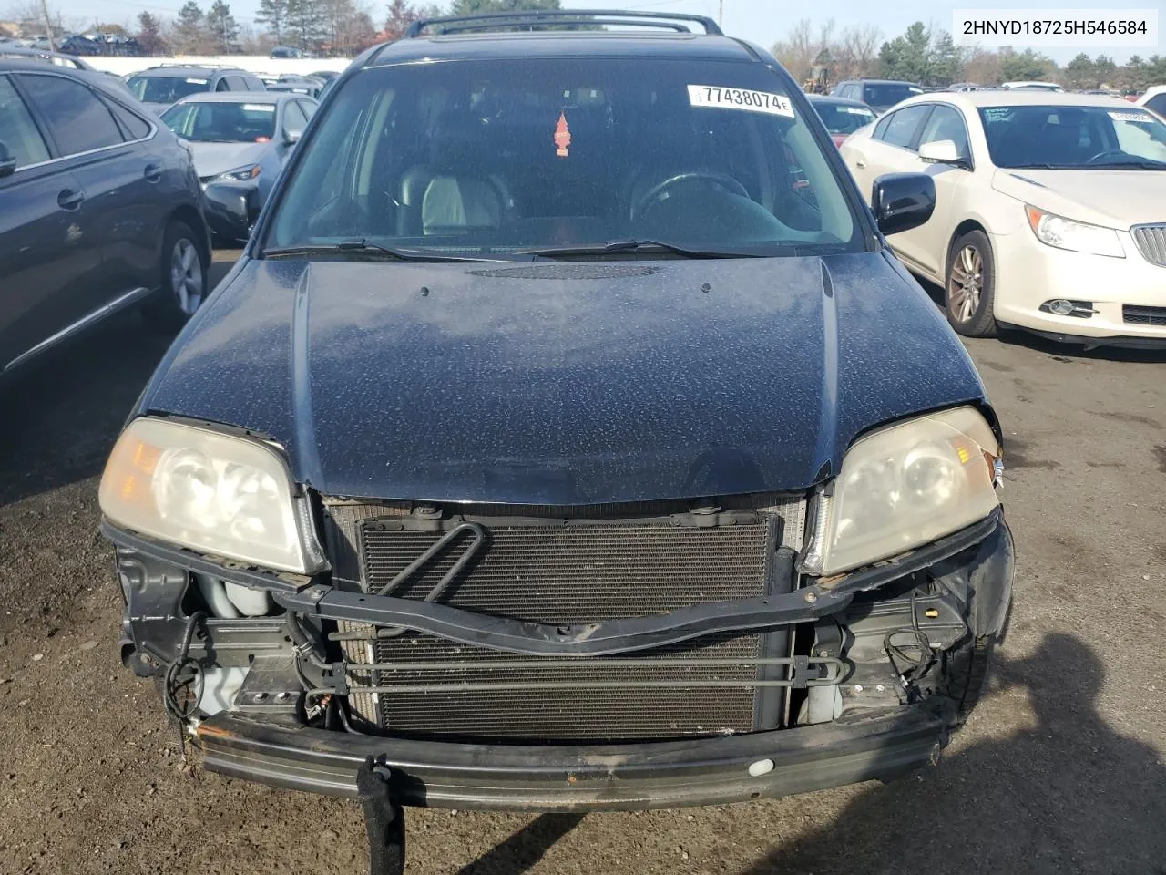 2005 Acura Mdx Touring VIN: 2HNYD18725H546584 Lot: 77438074