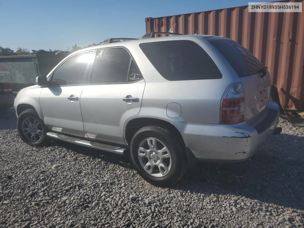 2005 Acura Mdx Touring VIN: 2HNYD18935H536194 Lot: 77438184