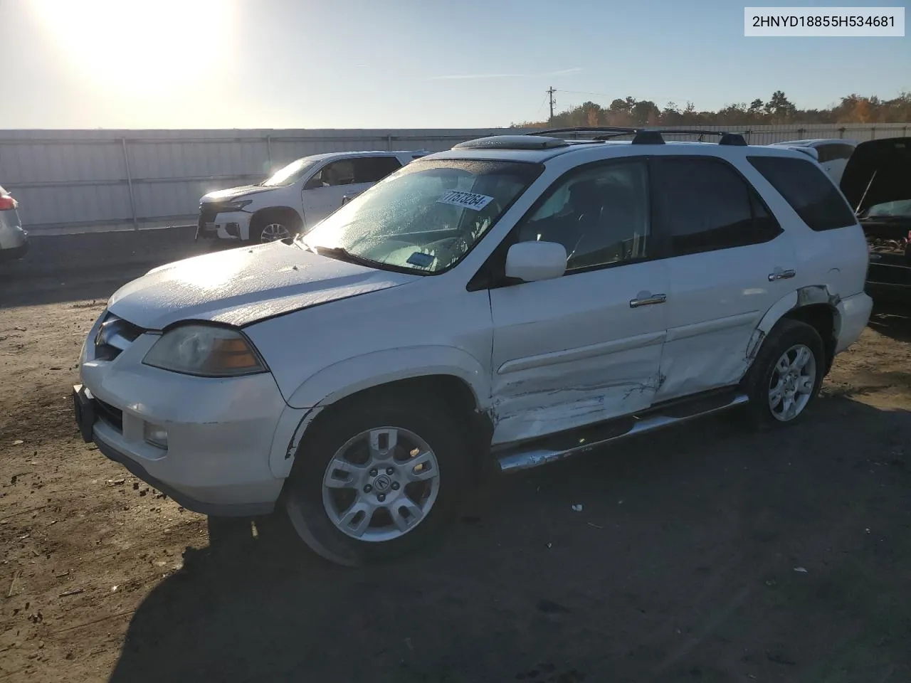 2005 Acura Mdx Touring VIN: 2HNYD18855H534681 Lot: 77573264