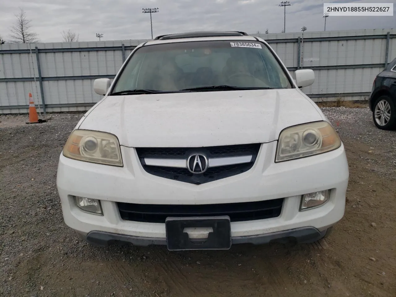 2005 Acura Mdx Touring VIN: 2HNYD18855H522627 Lot: 78385634