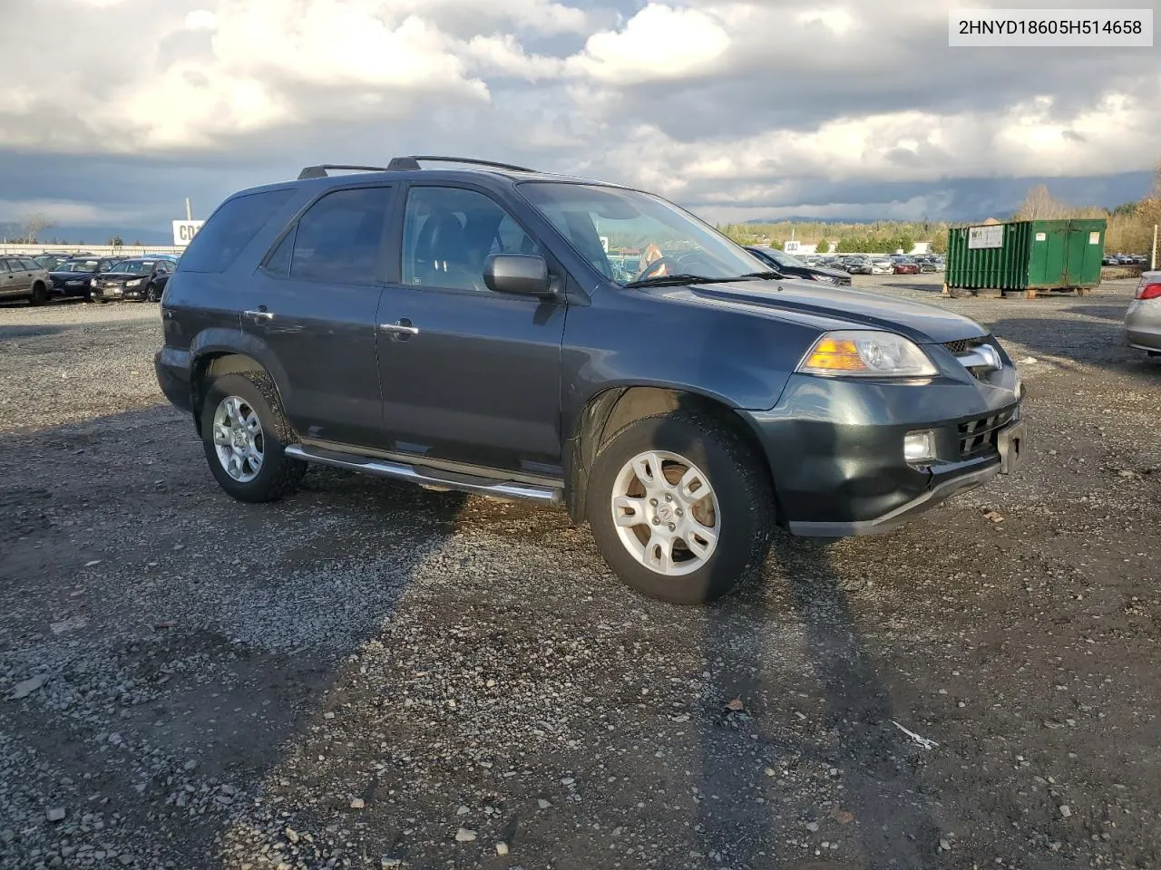 2005 Acura Mdx Touring VIN: 2HNYD18605H514658 Lot: 78399234