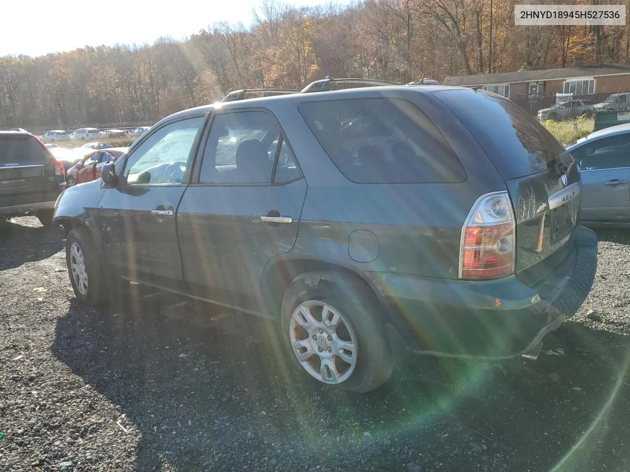 2005 Acura Mdx Touring VIN: 2HNYD18945H527536 Lot: 78814784