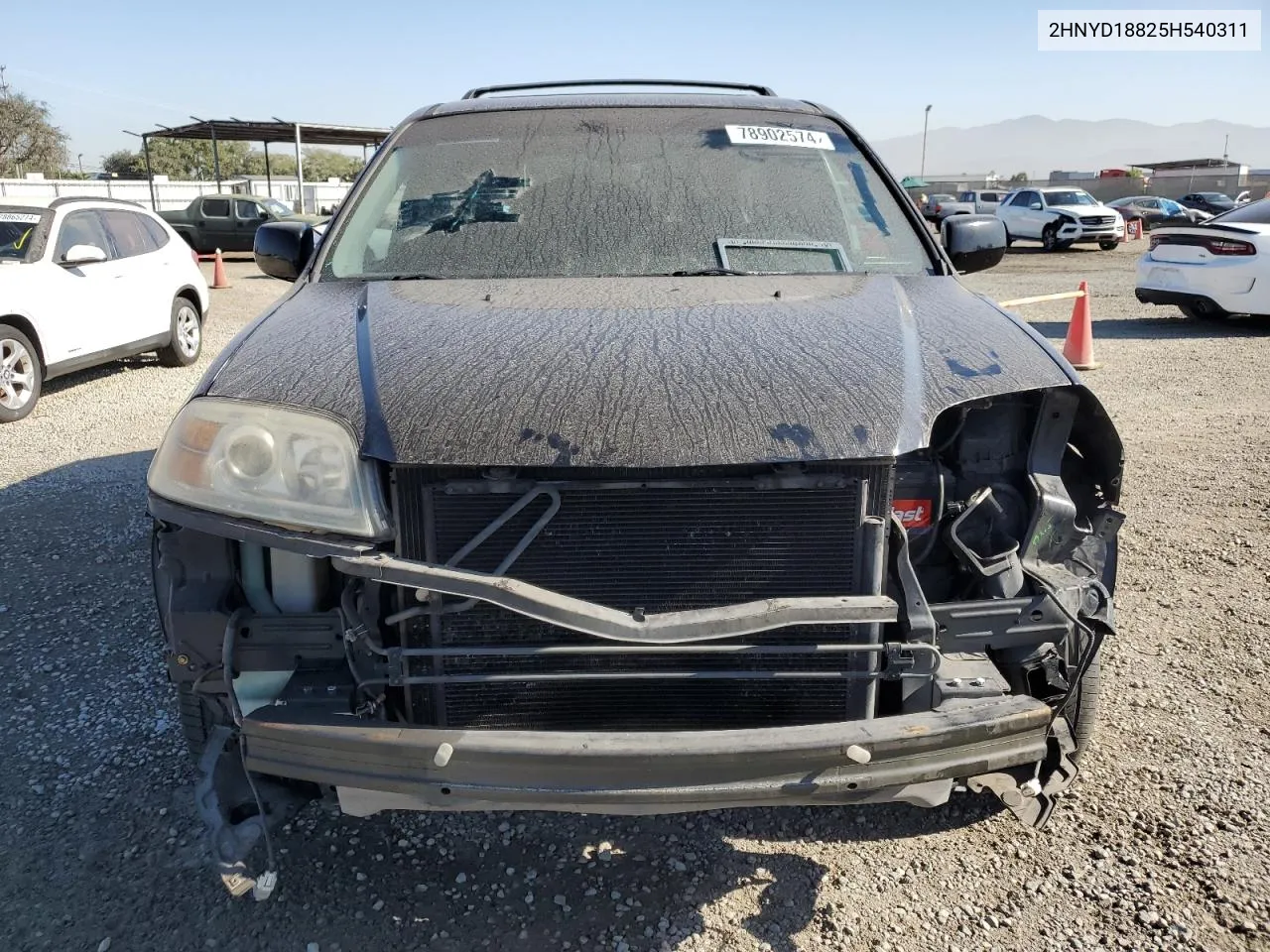 2005 Acura Mdx Touring VIN: 2HNYD18825H540311 Lot: 78902574