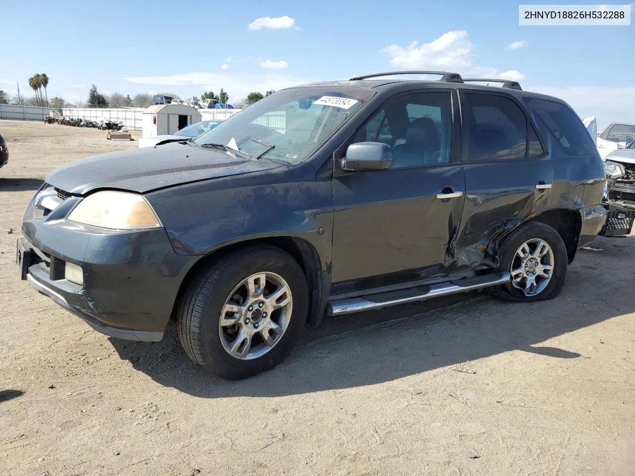 2006 Acura Mdx Touring VIN: 2HNYD18826H532288 Lot: 44973554