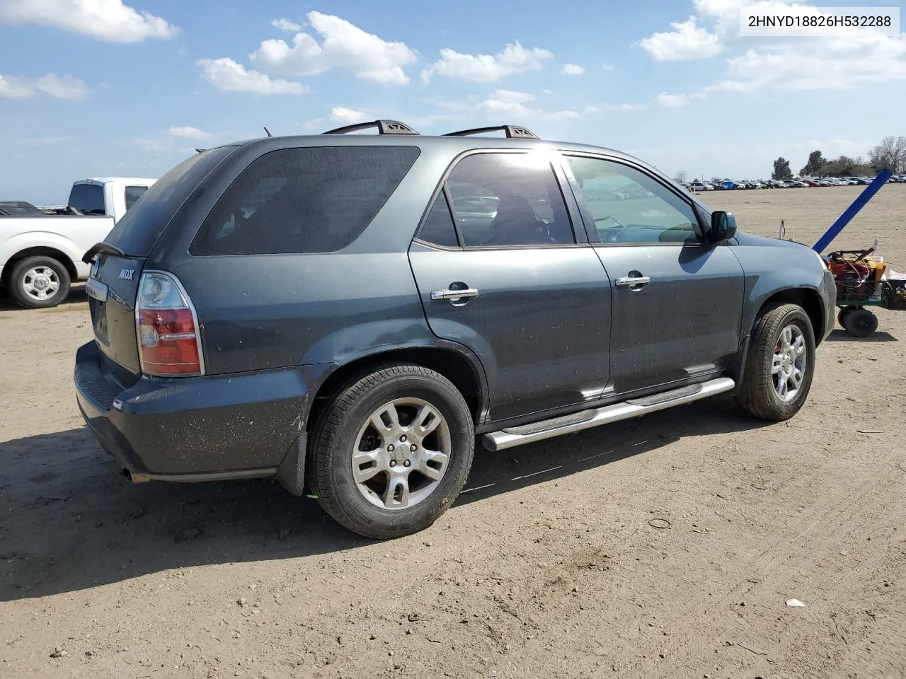 2006 Acura Mdx Touring VIN: 2HNYD18826H532288 Lot: 44973554