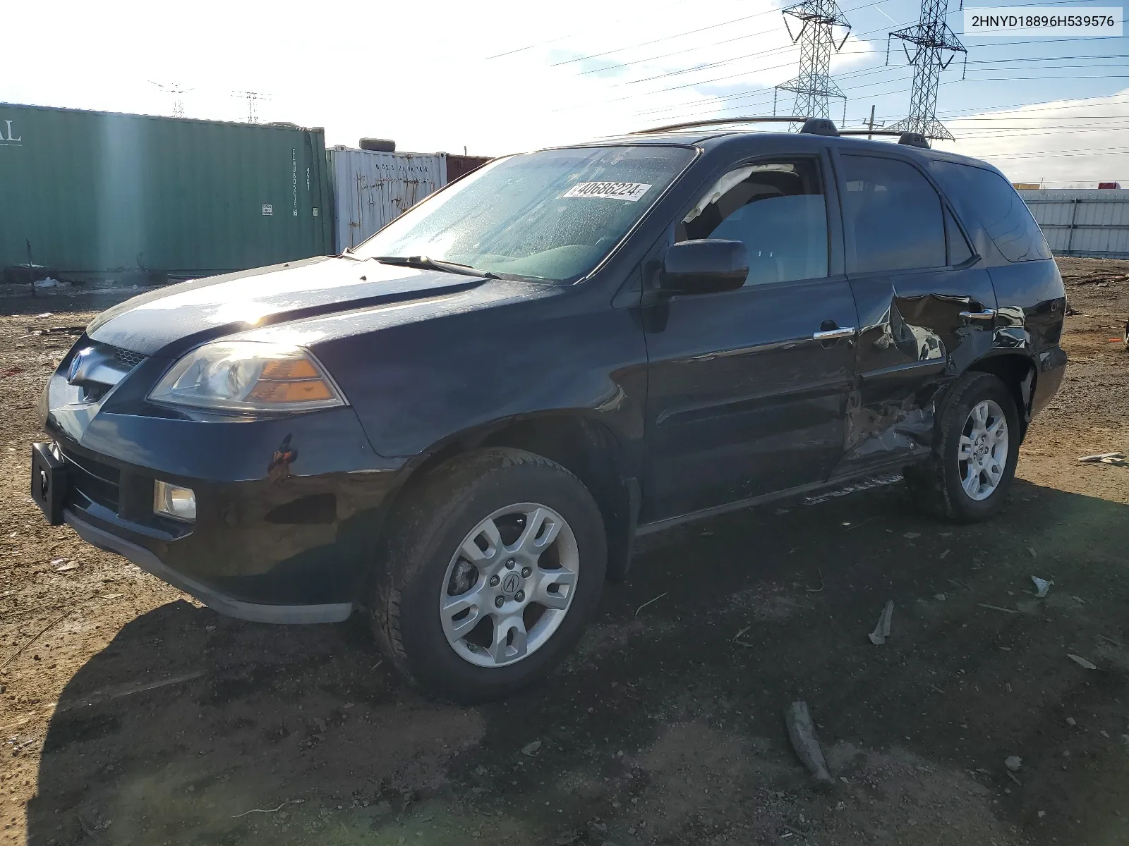 2006 Acura Mdx Touring VIN: 2HNYD18896H539576 Lot: 53385154