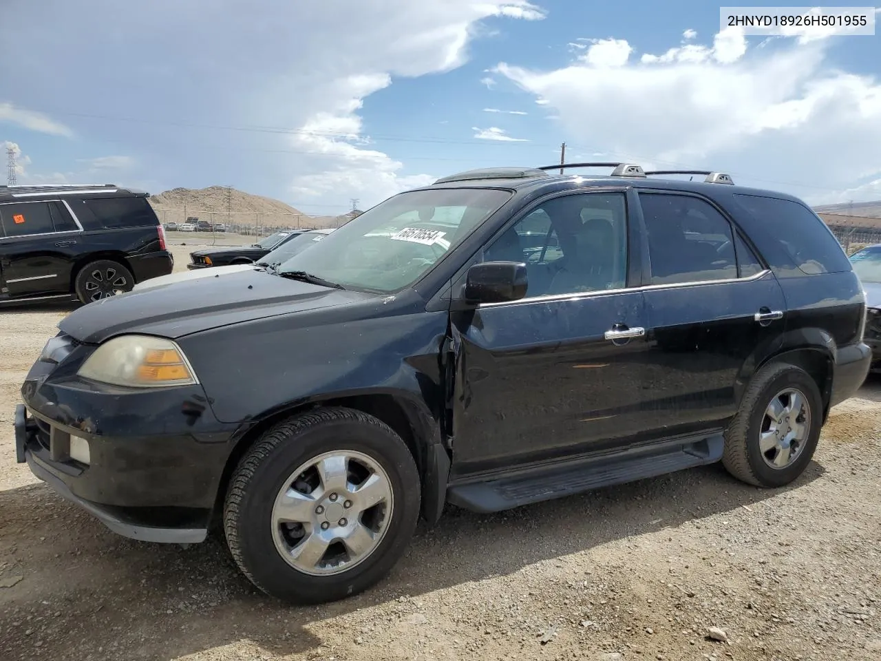 2006 Acura Mdx Touring VIN: 2HNYD18926H501955 Lot: 60570554