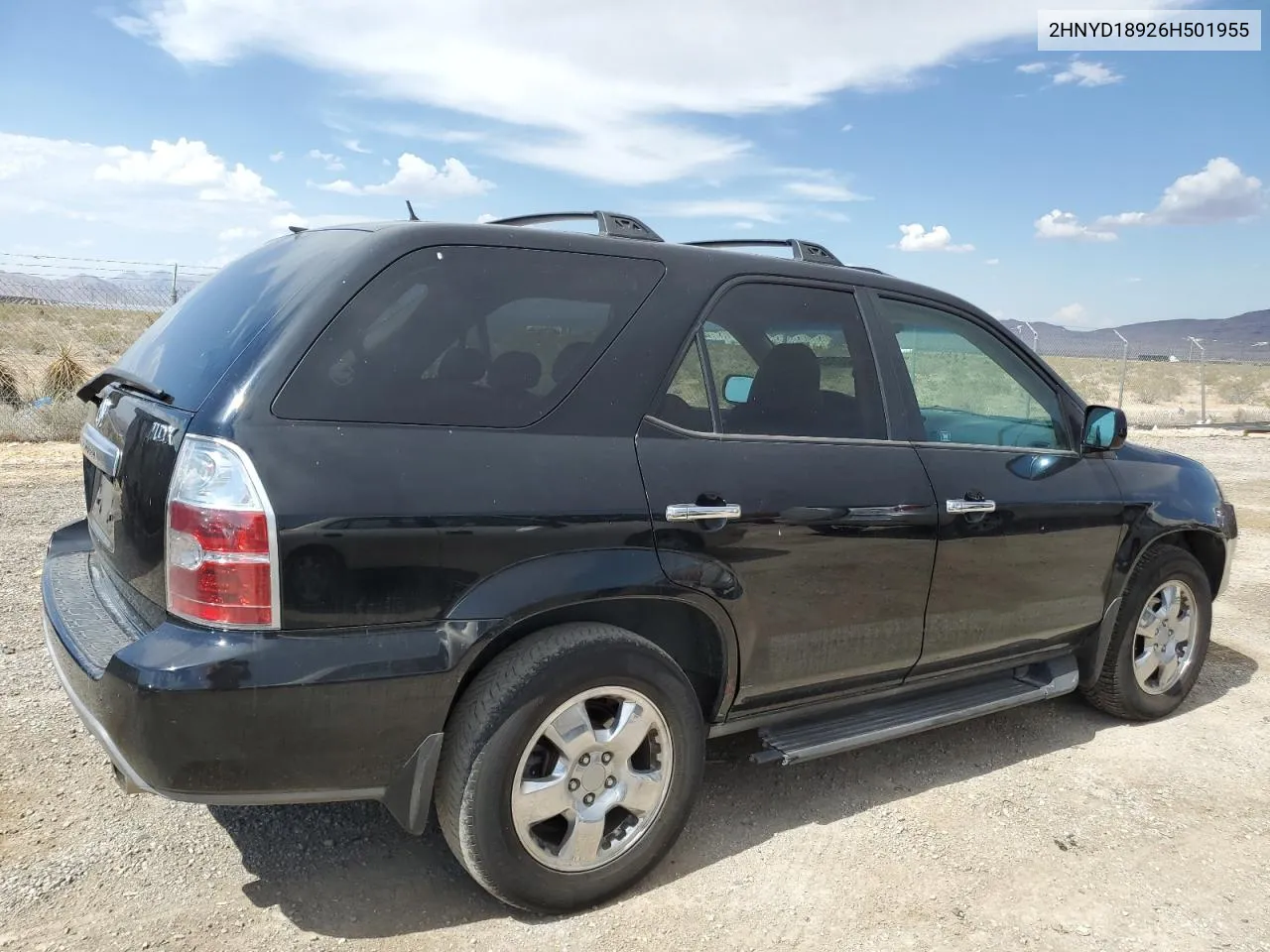 2006 Acura Mdx Touring VIN: 2HNYD18926H501955 Lot: 60570554