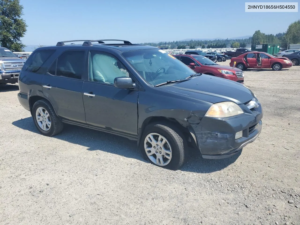 2006 Acura Mdx Touring VIN: 2HNYD18656H504550 Lot: 66562494