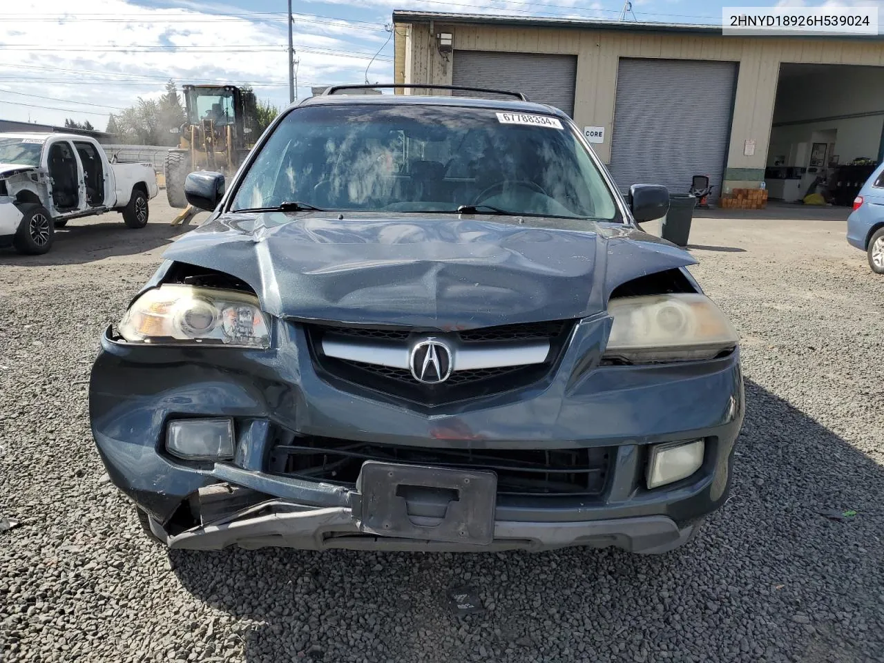 2006 Acura Mdx Touring VIN: 2HNYD18926H539024 Lot: 67788334