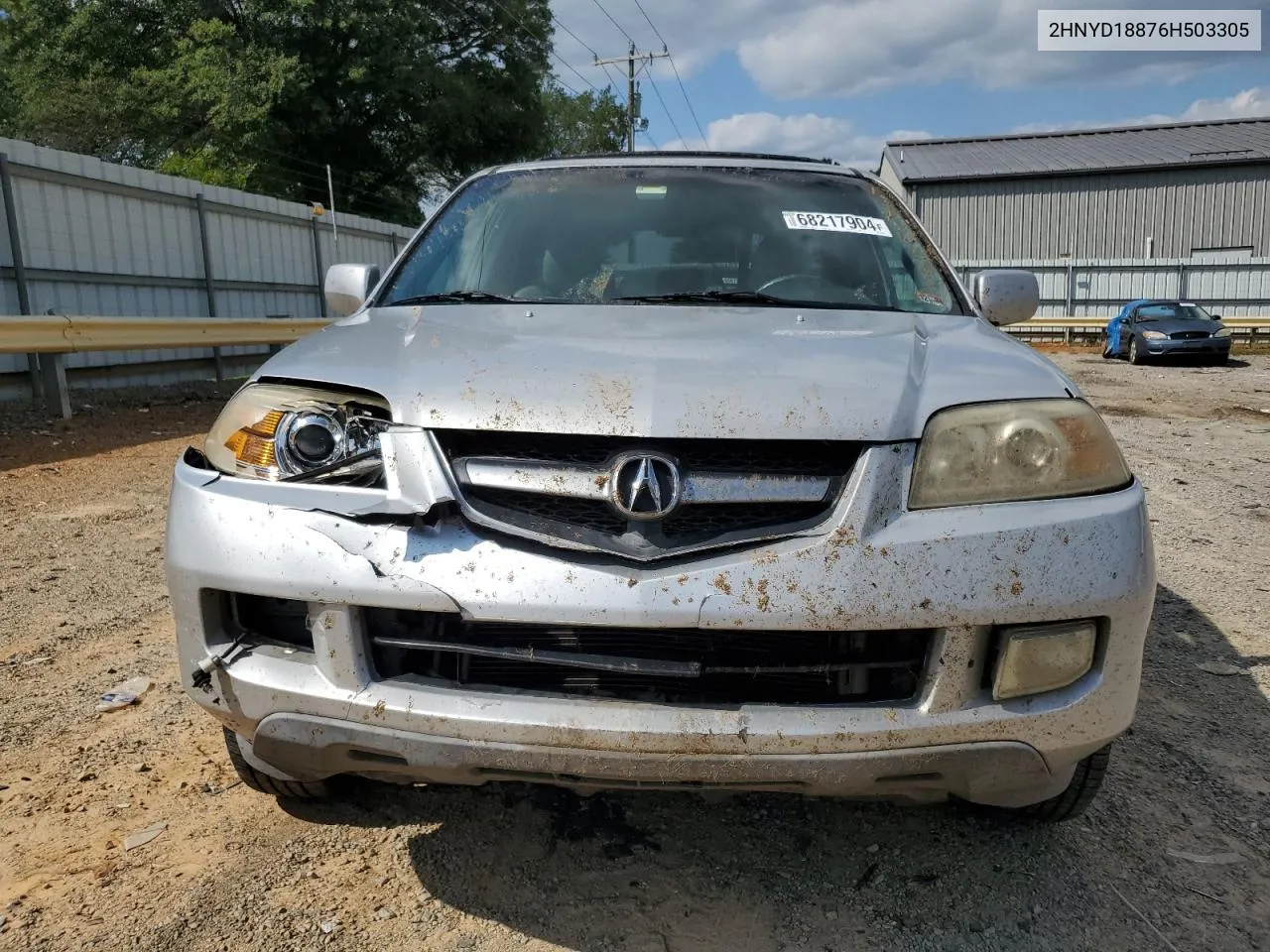 2006 Acura Mdx Touring VIN: 2HNYD18876H503305 Lot: 68217904