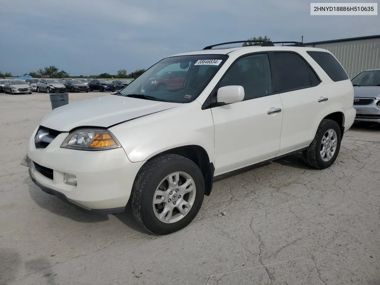 2006 Acura Mdx Touring VIN: 2HNYD18886H510635 Lot: 68646834