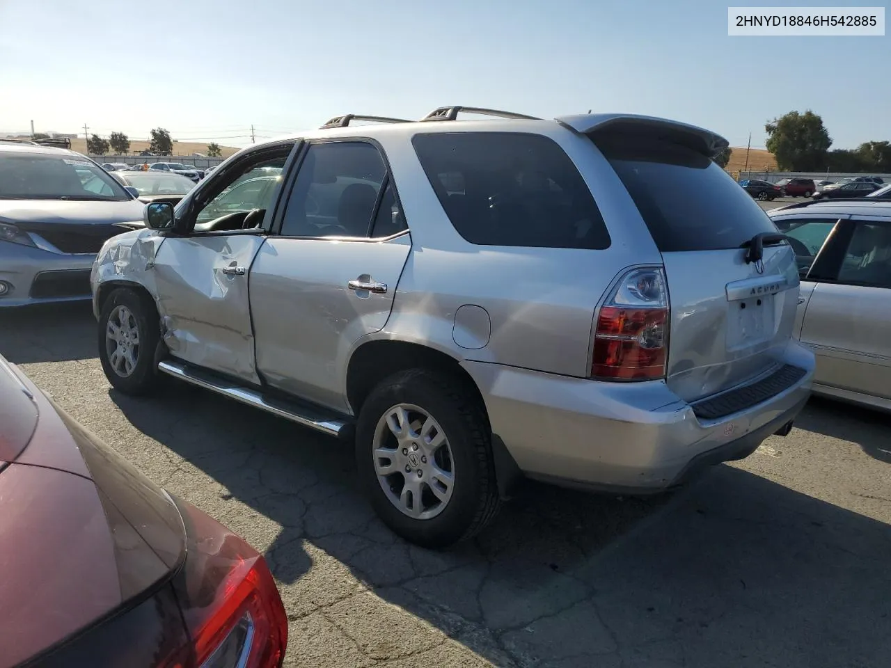 2006 Acura Mdx Touring VIN: 2HNYD18846H542885 Lot: 69099424