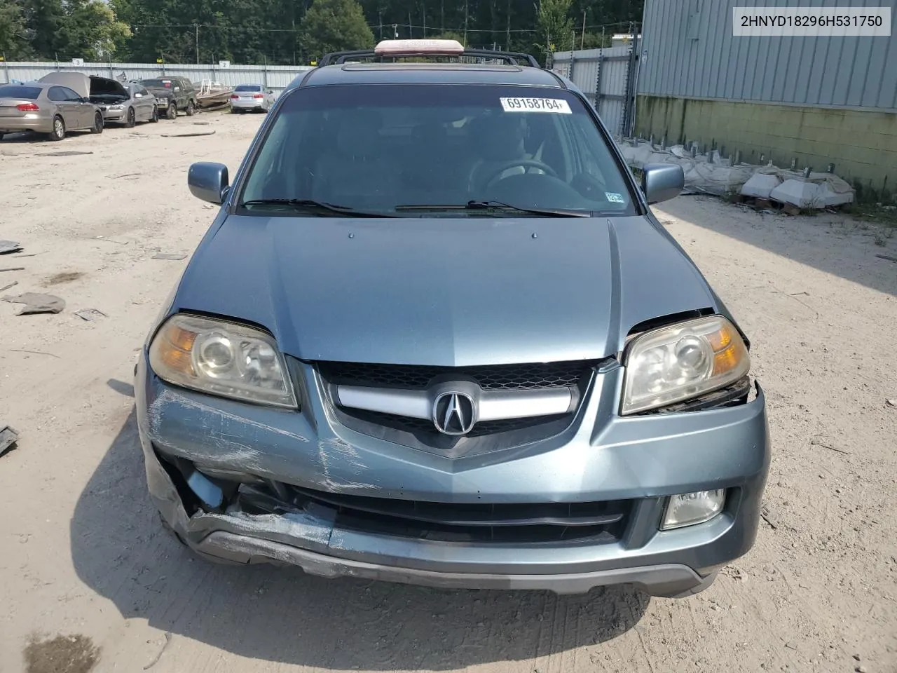 2006 Acura Mdx VIN: 2HNYD18296H531750 Lot: 69158764