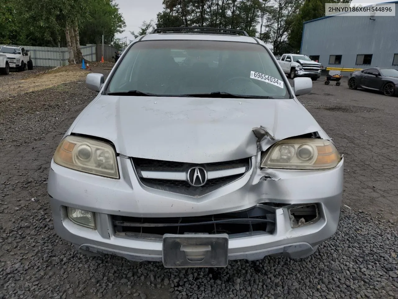 2006 Acura Mdx Touring VIN: 2HNYD186X6H544896 Lot: 69654034