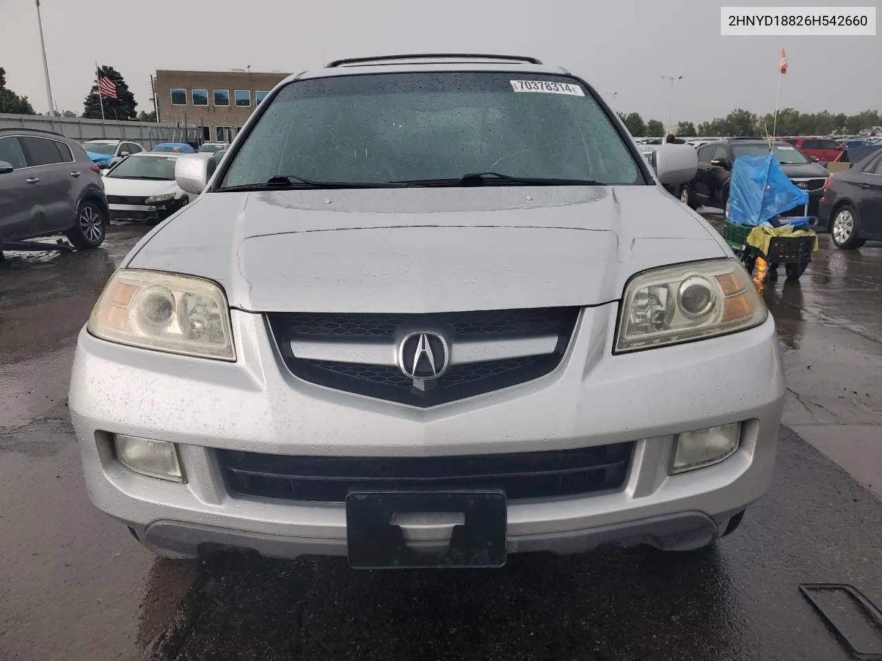 2006 Acura Mdx Touring VIN: 2HNYD18826H542660 Lot: 70378314