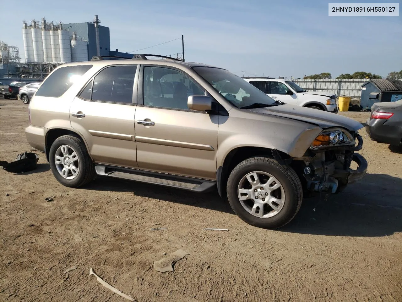 2006 Acura Mdx Touring VIN: 2HNYD18916H550127 Lot: 71109604