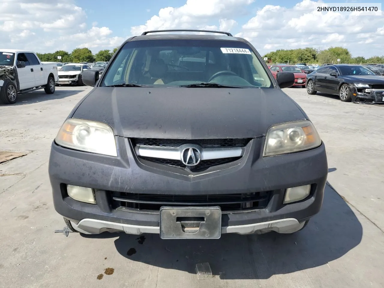 2006 Acura Mdx Touring VIN: 2HNYD18926H541470 Lot: 71218444