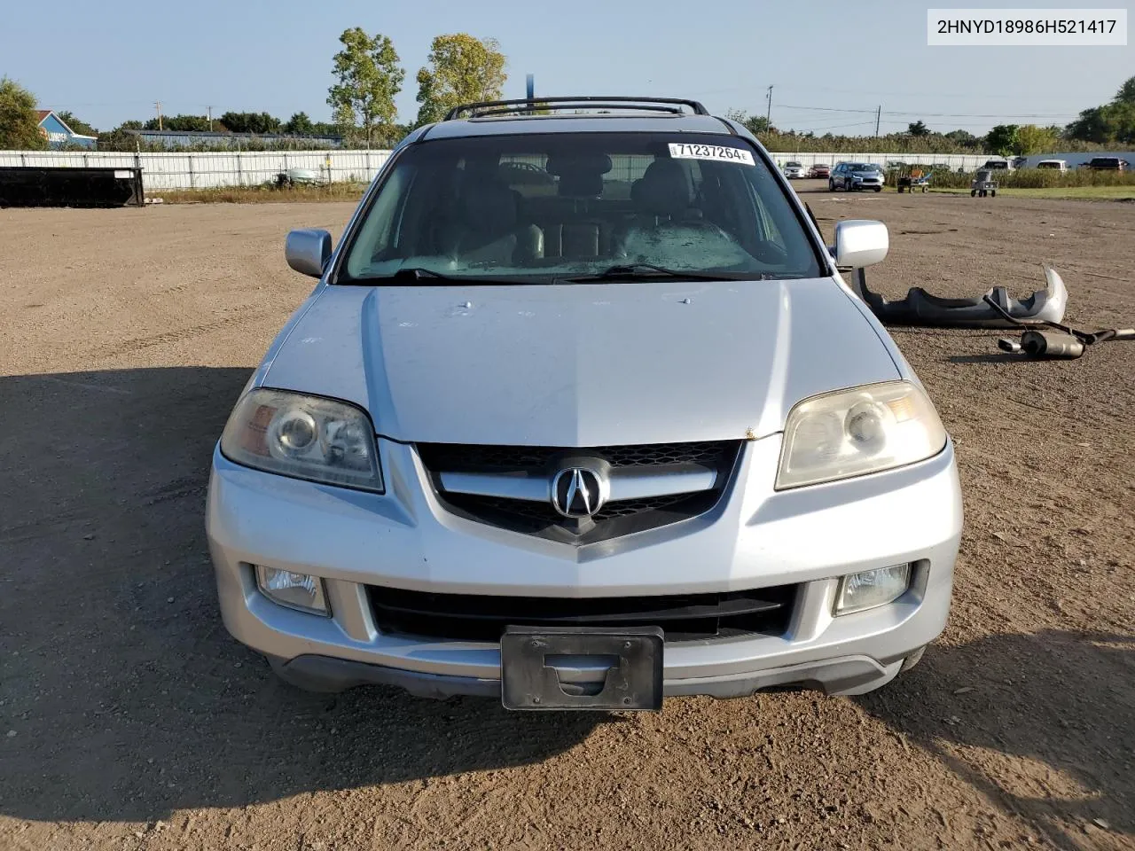 2006 Acura Mdx Touring VIN: 2HNYD18986H521417 Lot: 71237264