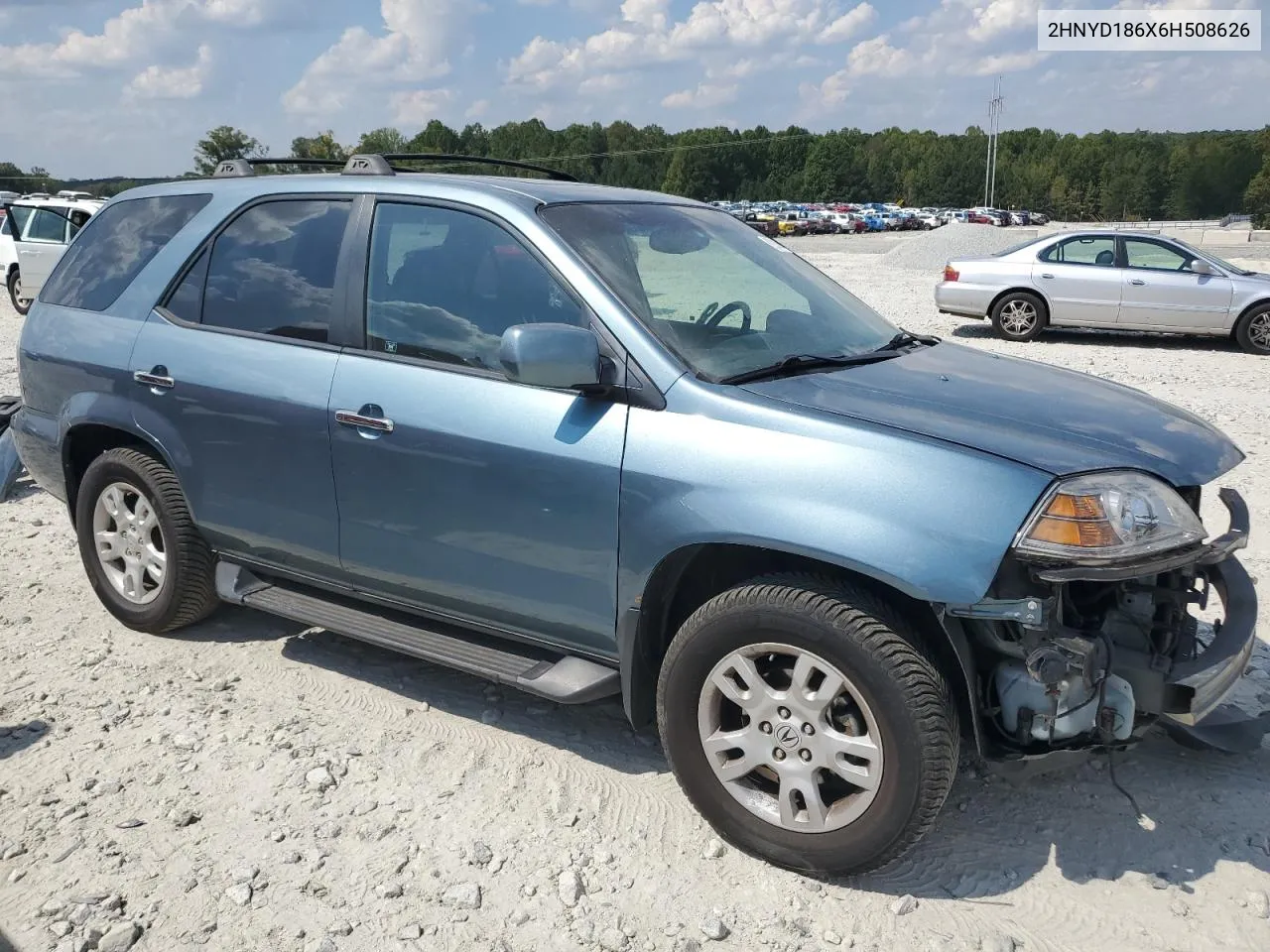 2006 Acura Mdx Touring VIN: 2HNYD186X6H508626 Lot: 72215144