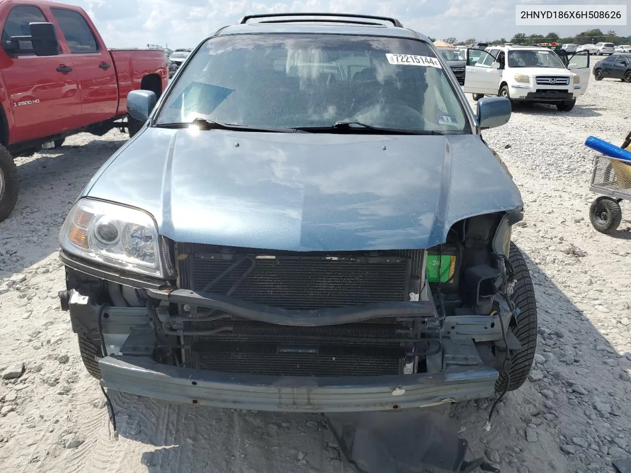 2006 Acura Mdx Touring VIN: 2HNYD186X6H508626 Lot: 72215144