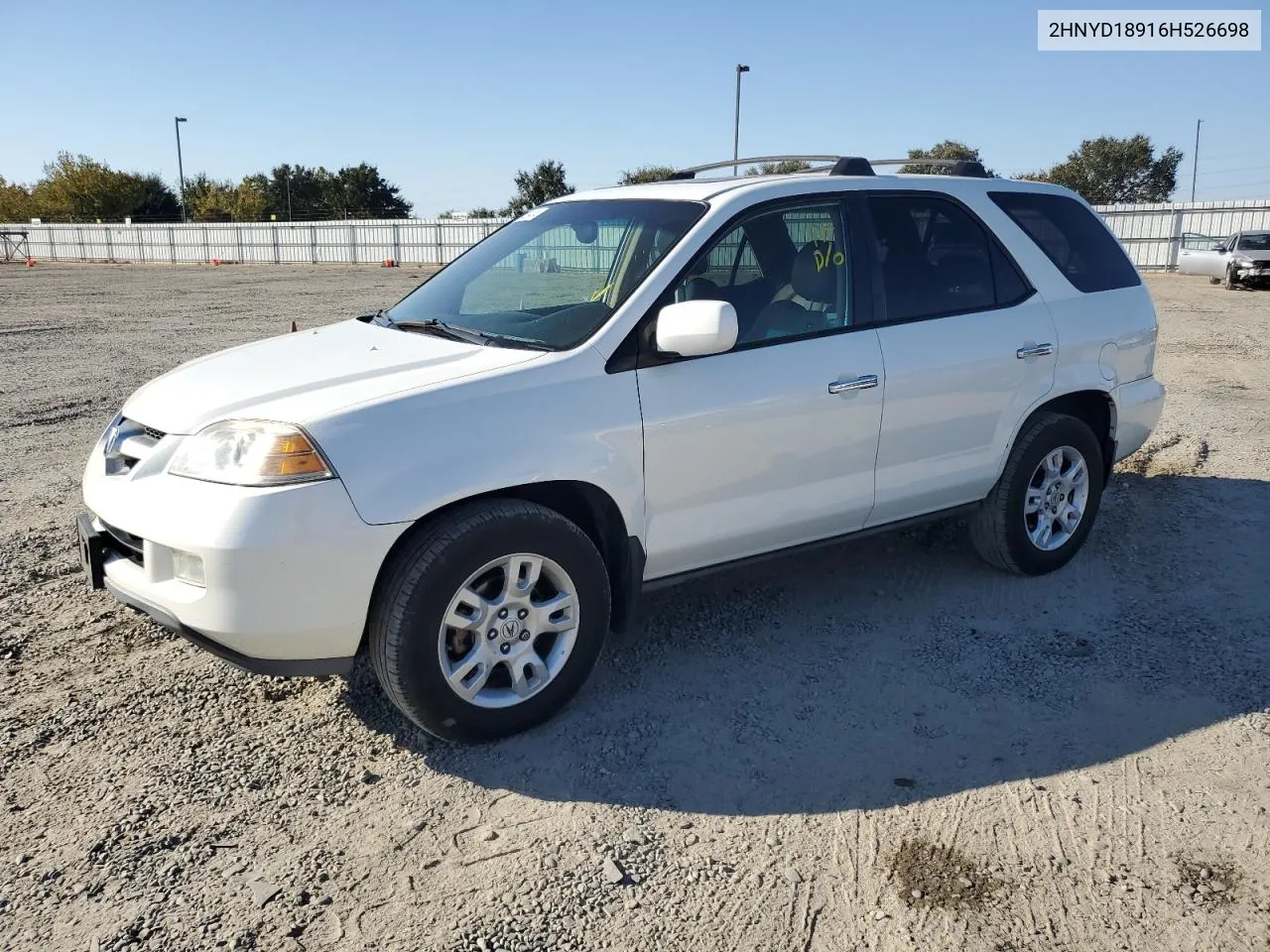 2006 Acura Mdx Touring VIN: 2HNYD18916H526698 Lot: 72429414