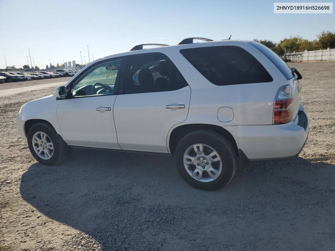 2006 Acura Mdx Touring VIN: 2HNYD18916H526698 Lot: 72429414