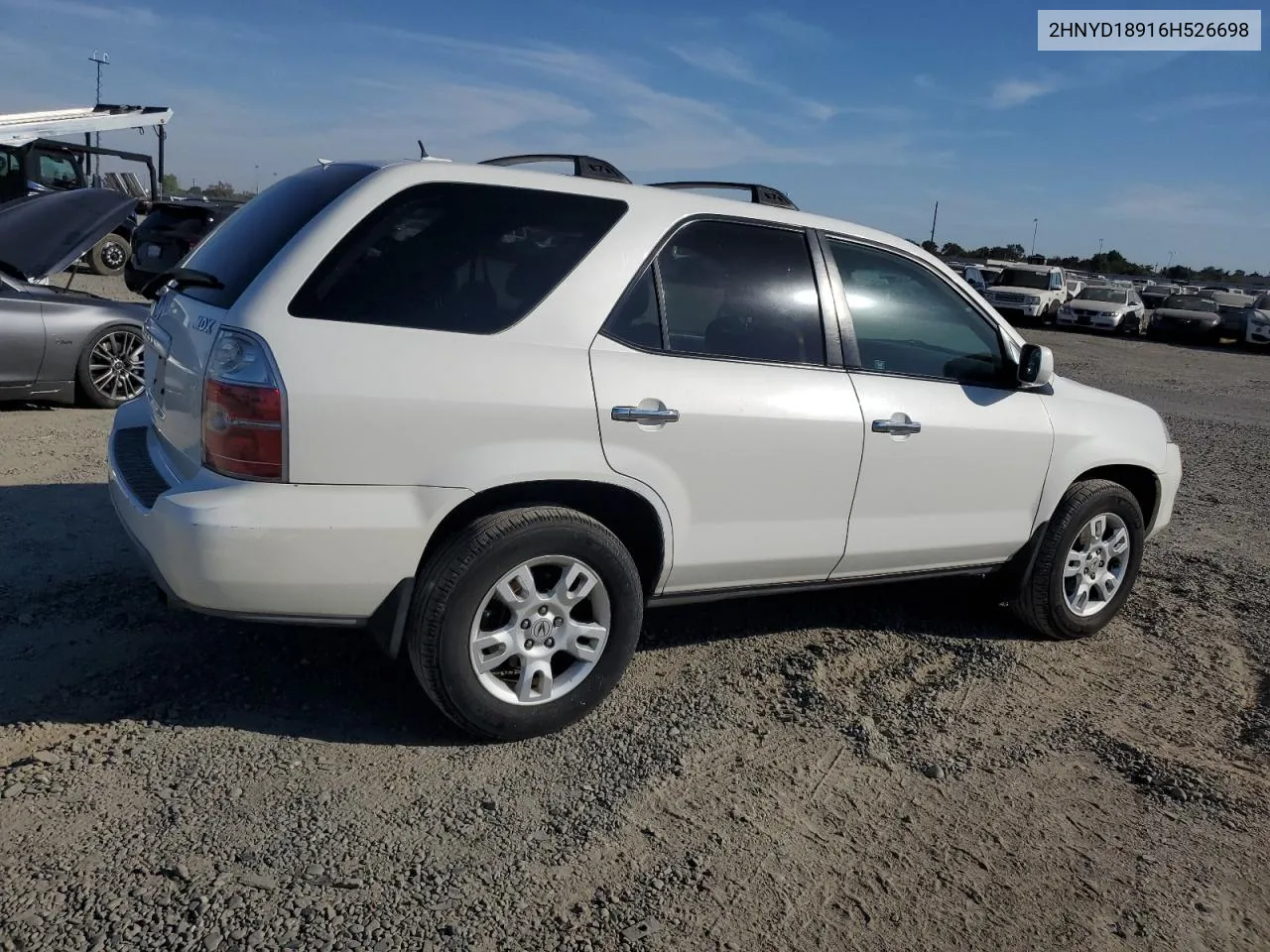 2006 Acura Mdx Touring VIN: 2HNYD18916H526698 Lot: 72429414