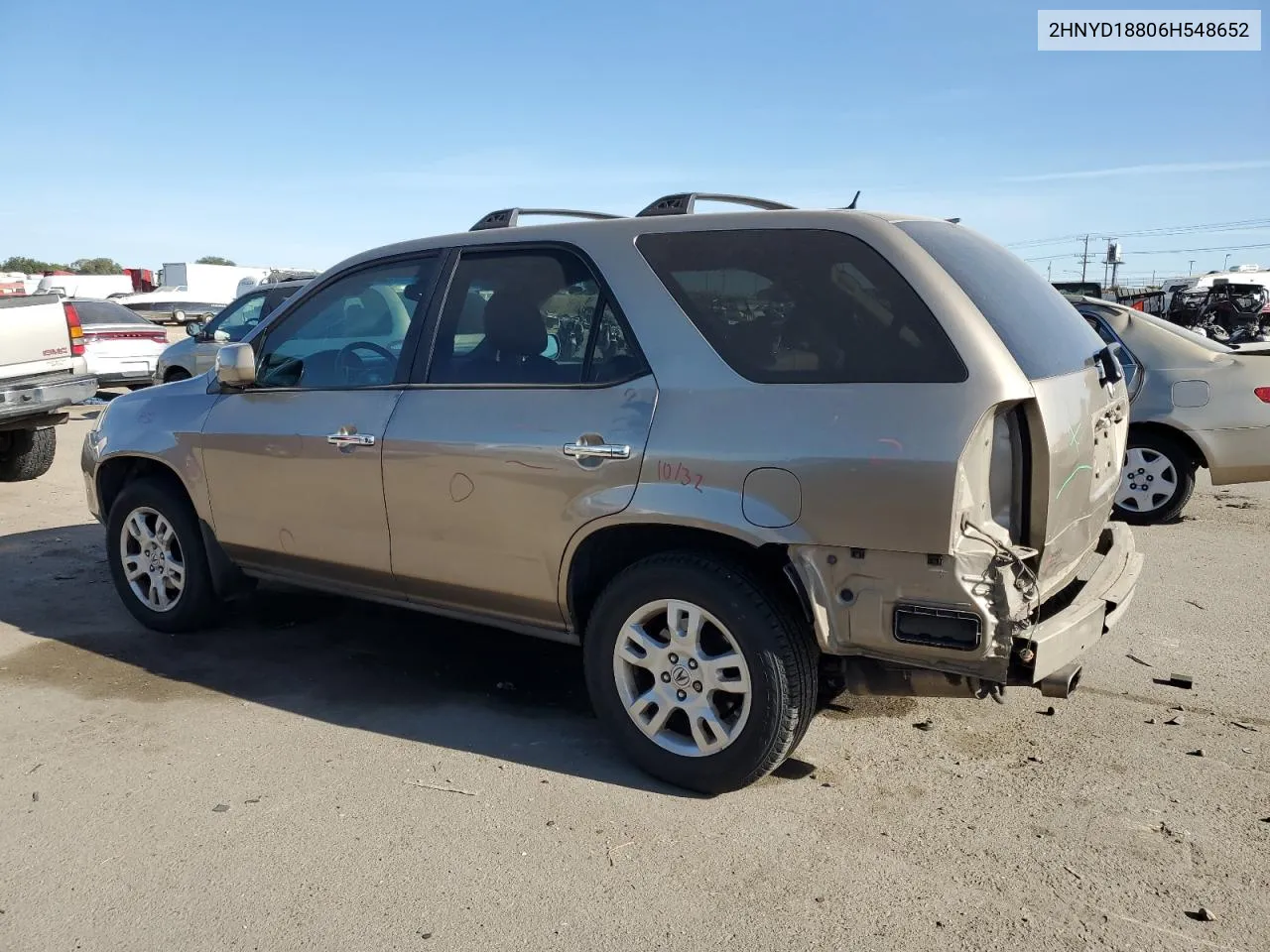 2006 Acura Mdx Touring VIN: 2HNYD18806H548652 Lot: 72633474