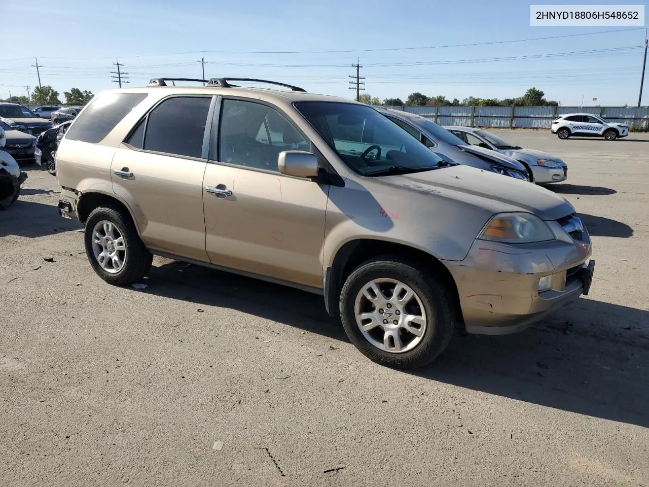 2006 Acura Mdx Touring VIN: 2HNYD18806H548652 Lot: 72633474