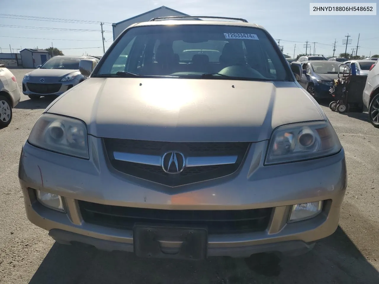 2006 Acura Mdx Touring VIN: 2HNYD18806H548652 Lot: 72633474