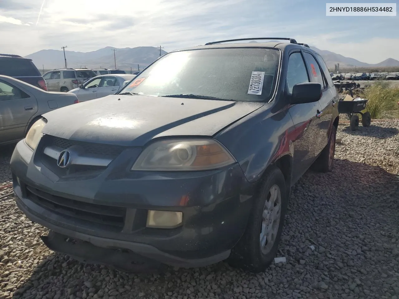 2006 Acura Mdx Touring VIN: 2HNYD18886H534482 Lot: 72738384